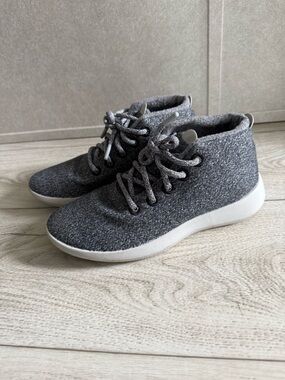 allbirds Gray Wool High-Top Sneakers